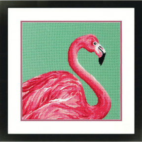 Набір для вишивання Dimensions 71-20086 Рожевий фламінго/Pink Flamingo