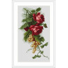 Набор для вышивки Luca-S Красные розы с виноградом B2229 фото