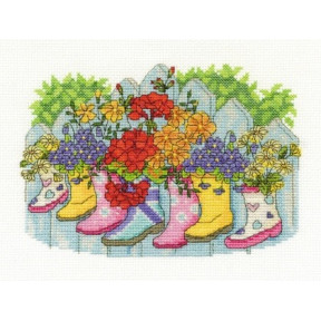 Набір для вишивання хрестиком DMC BK1546 Blossoming Wellies