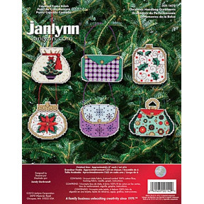 Набор для вышивания Janlynn 021-1472 Christmas Handbag Ornaments