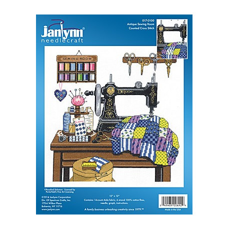 Набор для вышивания Janlynn 017-0100 Antique Sewing Room фото