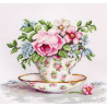 Набір для вишивання хрестиком Luca-S BA2321 Квіти в чайній