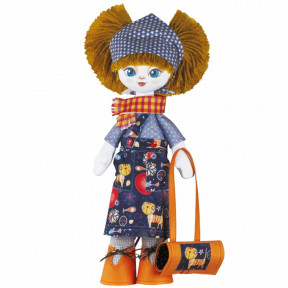 Набор для шитья куклы на льняной основе. Текстильная кукла Нова Слобода К1017 Помощница