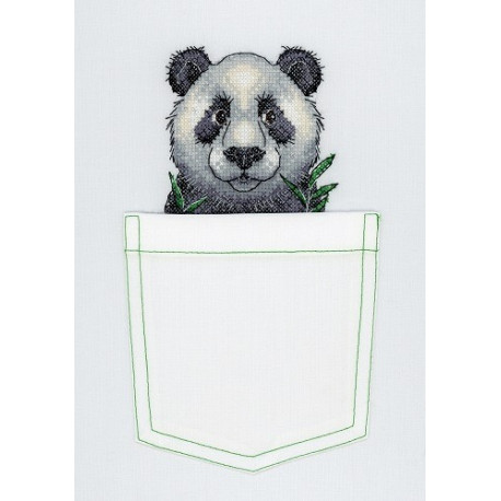 Набор для вышивки крестом МП Студия В-241 Веселая панда фото