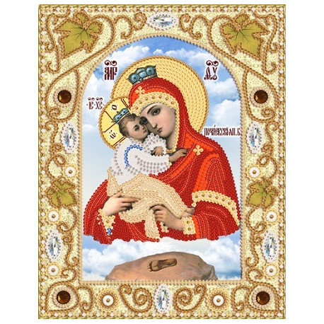 НИК-5312 Набор для вышивания бисером Марічка "Почаевская икона