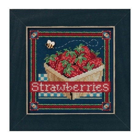 Набір для вишивання Mill Hill MH141613 Strawberries фото