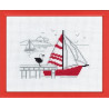 Набор для вышивания Permin 13-7121 Red boat фото