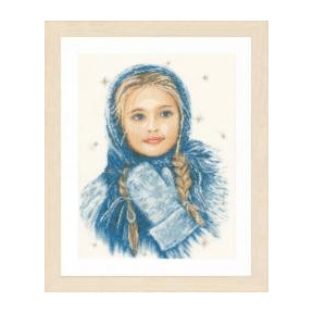 Набор для вышивания Lanarte PN-0169674 Winter Girl Зимняя девушка