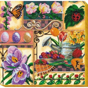 Набор для вышивки бисером на холсте Абрис Арт АВ-536 «Весенние сокровища»