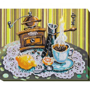 Набор для вышивки бисером на холсте Абрис Арт АВ-531 «Кофе с лимоном»