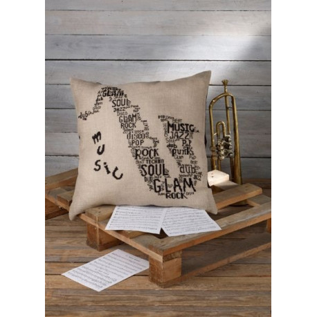 Набір для вишивання PERMIN 83-6402 Saxophone pillow фото