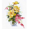 Набір для вишивки хрестиком Аліса 2-20 Жовті троянди фото