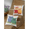 Набір для вишивання PERMIN 83-3349 Owls red/yellow фото