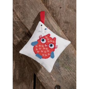 Набір для вишивання PERMIN 03-7393 Pincushion, red owl