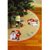 Набор для вышивания PERMIN 45-1218 Santa Claus/Snowman фото