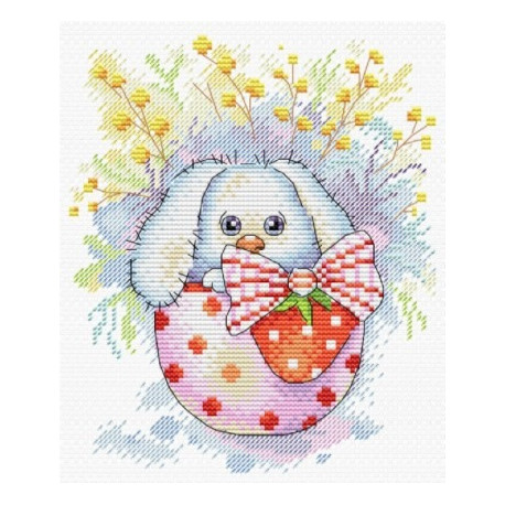 Набор для вышивки крестом МП Студия М-225 Пасхальный кролик фото
