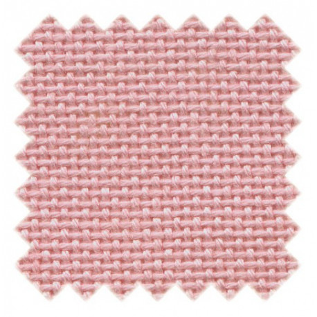 Тканина для вишивання Evenweave 25 рожевий Порошковий (40х50)