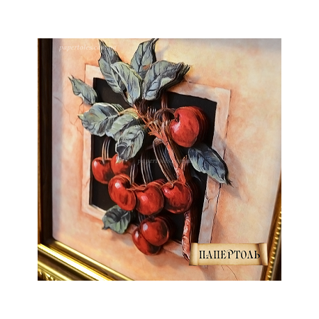 Картина из бумаги Папертоль РТ150030 "Спелые вишни" фото