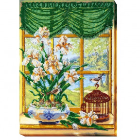 Набор для вышивки бисером на холсте Абрис Арт АВ-455 «За окном весна-1»