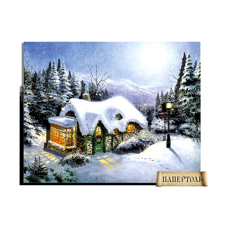 Картина з паперу Папертоль РТ150083 Зимовий вечір фото