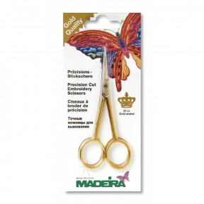 Ножницы  для рукоделия Madeira, позолота 24 карата. 9476