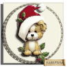 Картина из бумаги Папертоль PT150132 "Рождественский щенок" фото