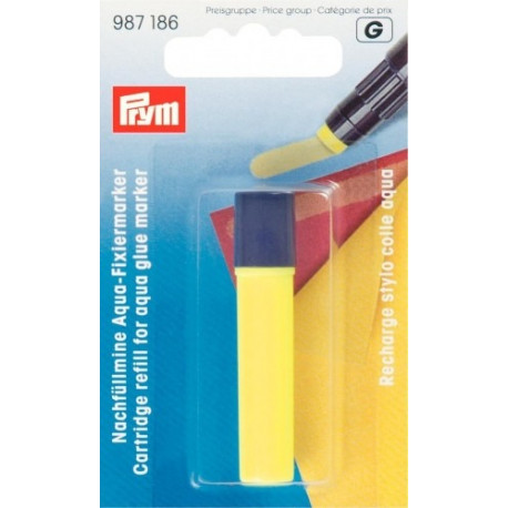 Запасний стрижень для клейового аква-маркера жовтий Prym 987186