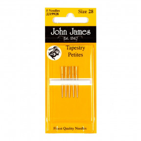 Набор коротких гобеленовых игл №22 (6 шт) John James JJ19922