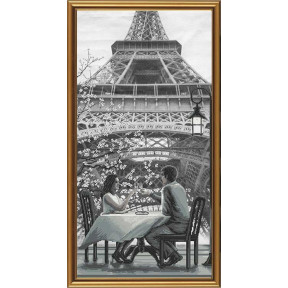 Набор для вышивания нитками АС6009 Париж - город любви. Молодость