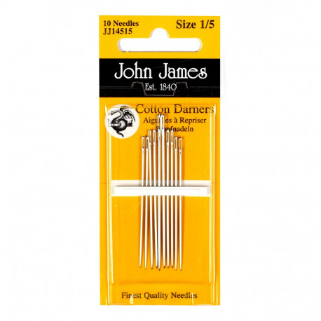 Набір коротких голки Short Cotton Darners №1/5 John James