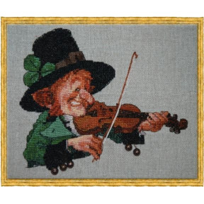 Набор для вышивания крестом NIMUЁ 77-A079 K The Green Violin/Зеленая скрипка