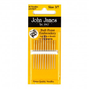 Набор игл для вышивки гладью с закругленным кончиком №3/7 (10шт) John James JJ13637