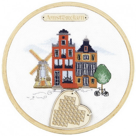 Набір для вишивання хрестиком Чарівна Мить М-305 Амстердам фото