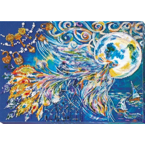 Набор для вышивки бисером на холсте Абрис Арт АВ-632 «Синяя птица счастья»