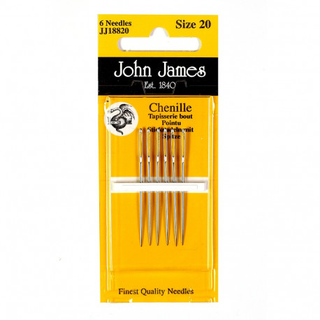 Набір голок для вишивки стрічками №26 (6 шт.) John James