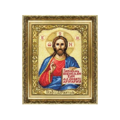 Иисус Христос - схема вышивки крестом