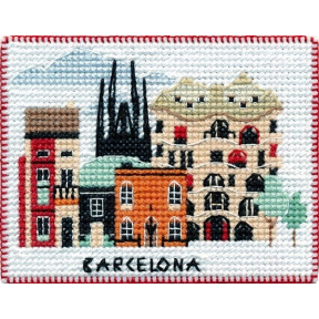 Набор для вышивки крестом Овен 1056 Столицы мира. Барселона