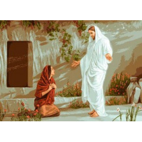 Набор для вышивания гобелен  Goblenset  G618  Иисус и Мария