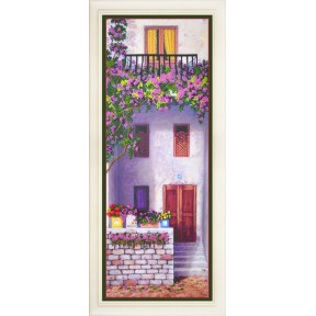 Набір для вишивання нитками в різних техніках OLanTa (стиль Rococo) R-029 Квітучий балкон 2