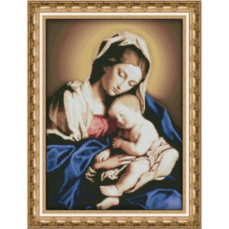 Набір для вишивання хрестиком OLanTa VN-094 Мадонна з немовлям
