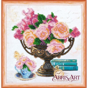 Набор для вышивки бисером на холсте Абрис Арт АМ-169 «Садовые цветы»