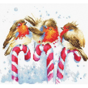 Набір для вишивання Luca-S B1154 Різдвяні птахи