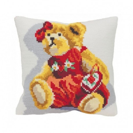 Подушка для вишивання хрестиком Collection DArt 5071 Teedy Bear