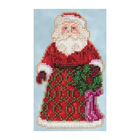 Набір для вишивання Mill Hill JS205105 Greetings Santa фото