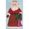 Набір для вишивання Mill Hill JS205105 Greetings Santa фото