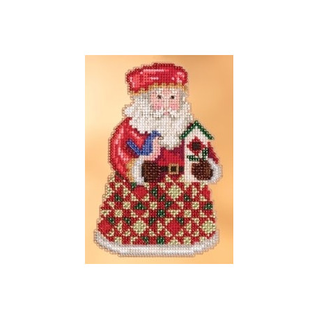 Набір для вишивання Mill Hill JS203104 Cozy Christmas Santa фото