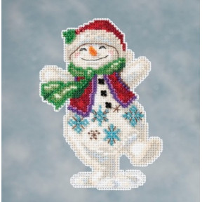 Набор для вышивания Mill Hill JS201613 Snowman Dancing