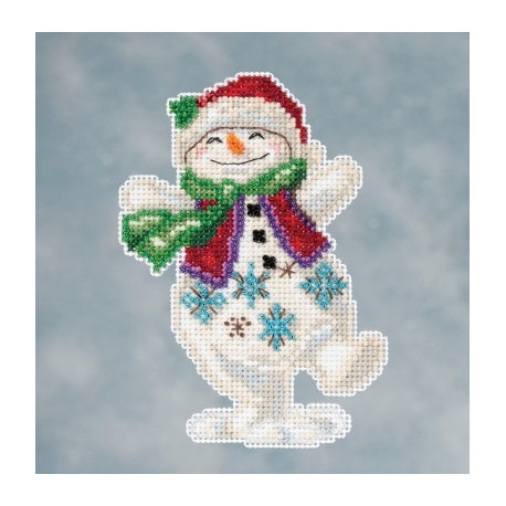 Набор для вышивания Mill Hill JS201613 Snowman Dancing фото