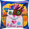 Набор для вышивки подушки Чарівниця V-218 Любимый кот фото
