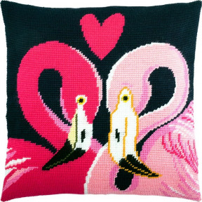Набор для вышивки подушки Чарівниця V-222 Два фламинго